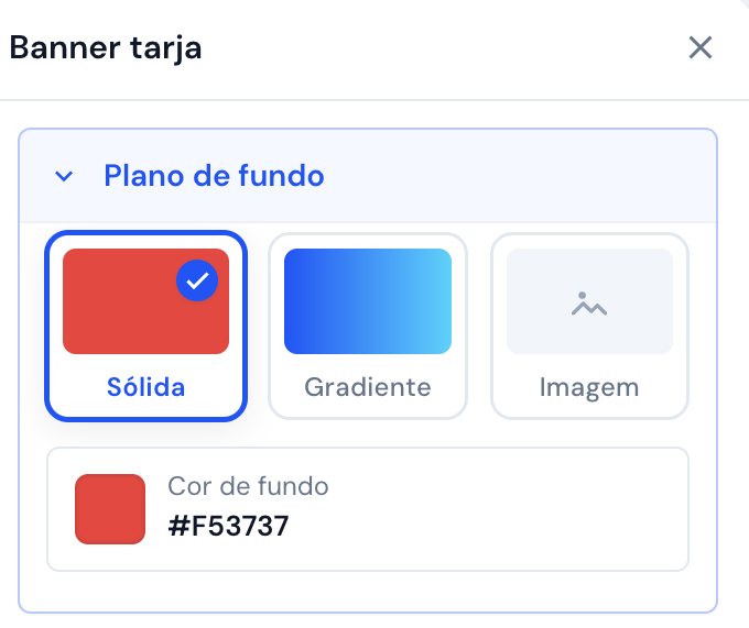 Editor de fundo do tema