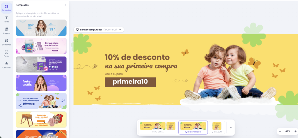 Modelo de banners no NBuilder PRo
